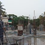 1st Slab Column Concrete Work