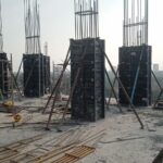 8th Floor Column Shuttering Work