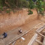 Boundary R-Wall footing Reinforcement Work